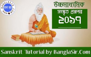 HS SANSKRIT QUESTION PAPER 2017